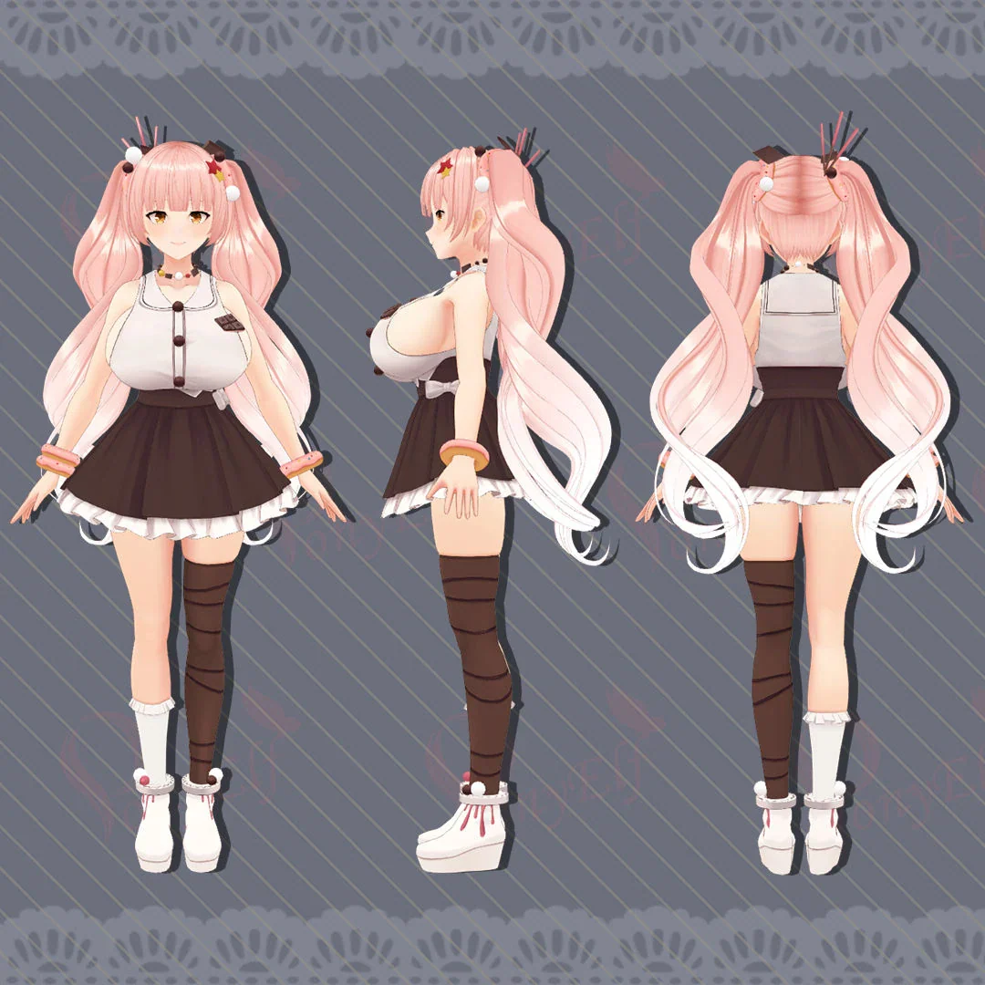 天野ロゼ 3Dモデル 2
